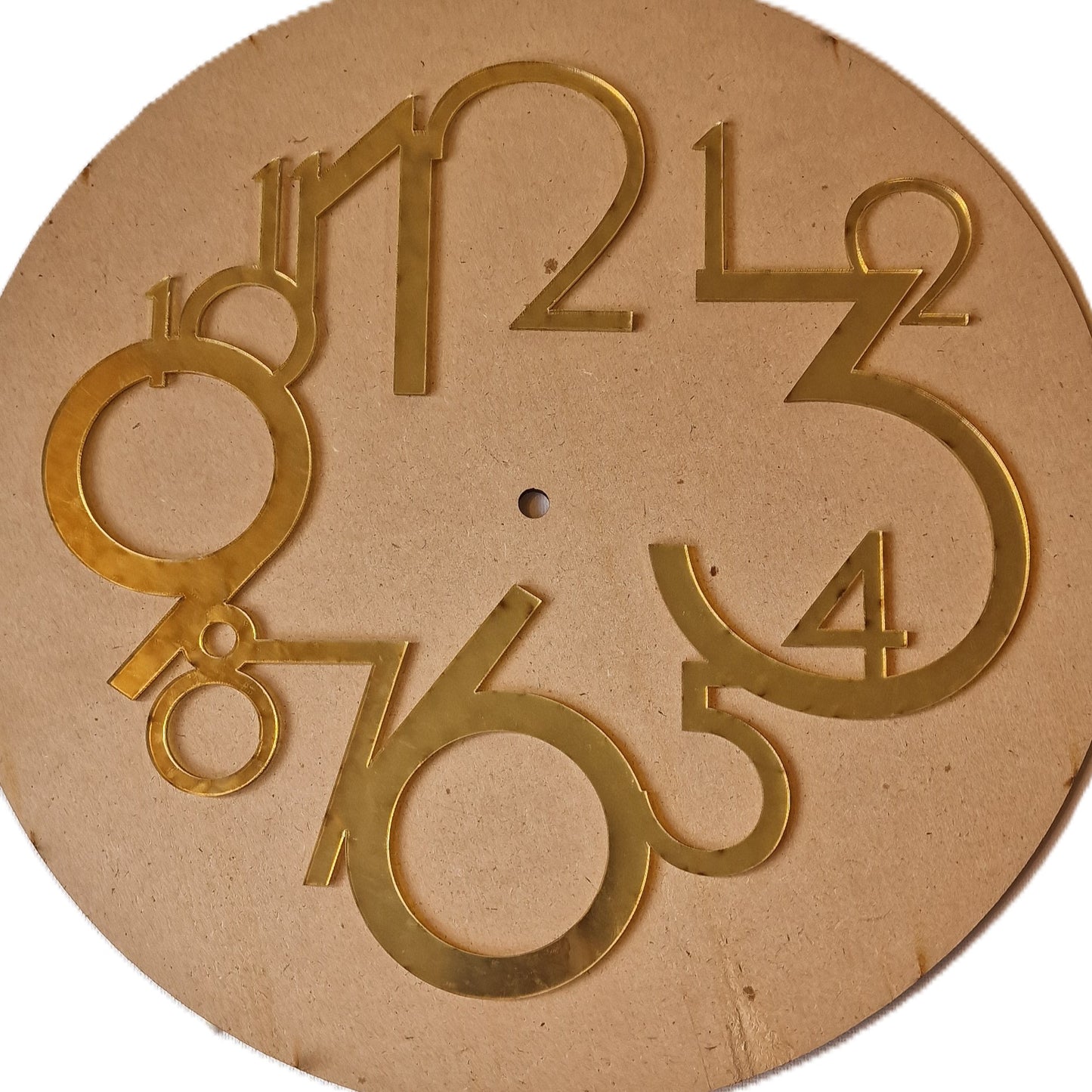 Abstract Elegant Numeral Clock Ring for DIY Projects