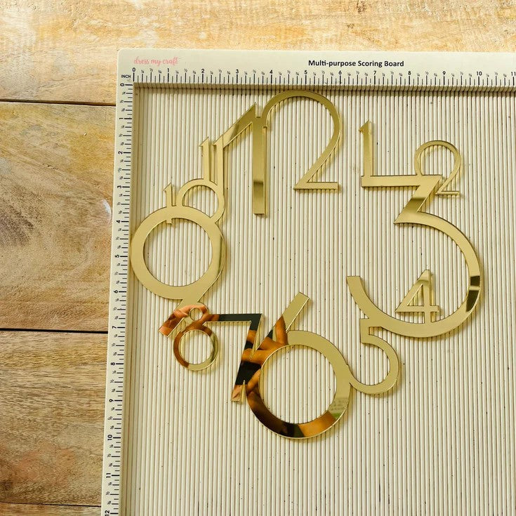 Abstract Elegant Numeral Clock Ring for DIY Projects