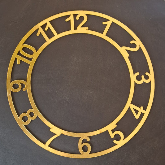 English Number Clock Ring for DIY Projects