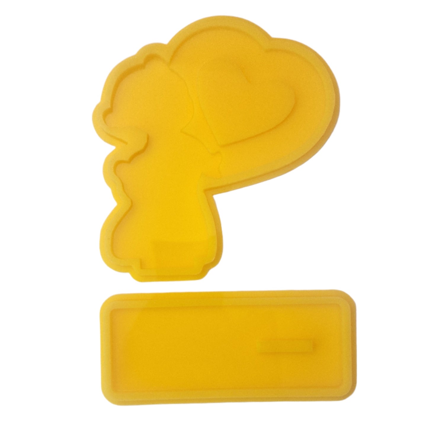 Heart Bear stand Silicon Mould