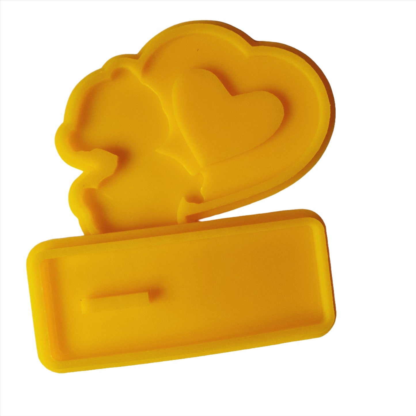 Heart Bear stand Silicon Mould