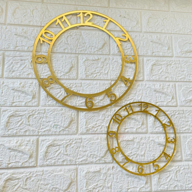 English Number Clock Ring for DIY Projects